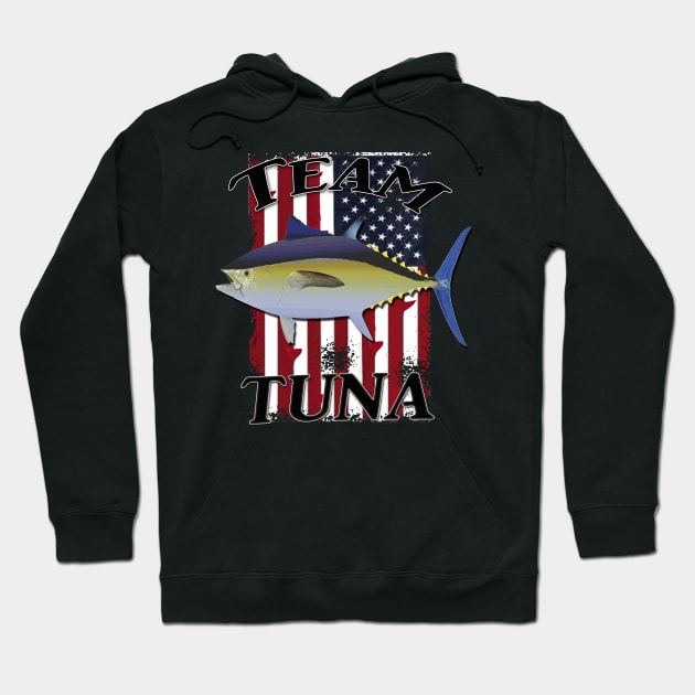 Team Tuna  USA Hoodie by Hook Ink